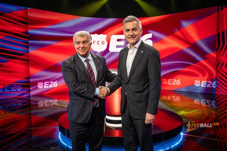 Joan Laporta and Victor Font clash in fiery last debate before Barcelona President is elected