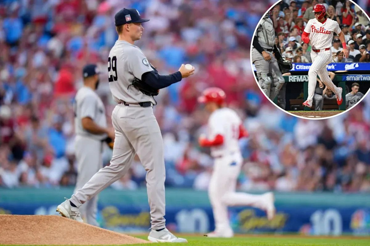 Yankees gặp khó khăn khi hàng pitching sa sút trong trận thua trước Phillies